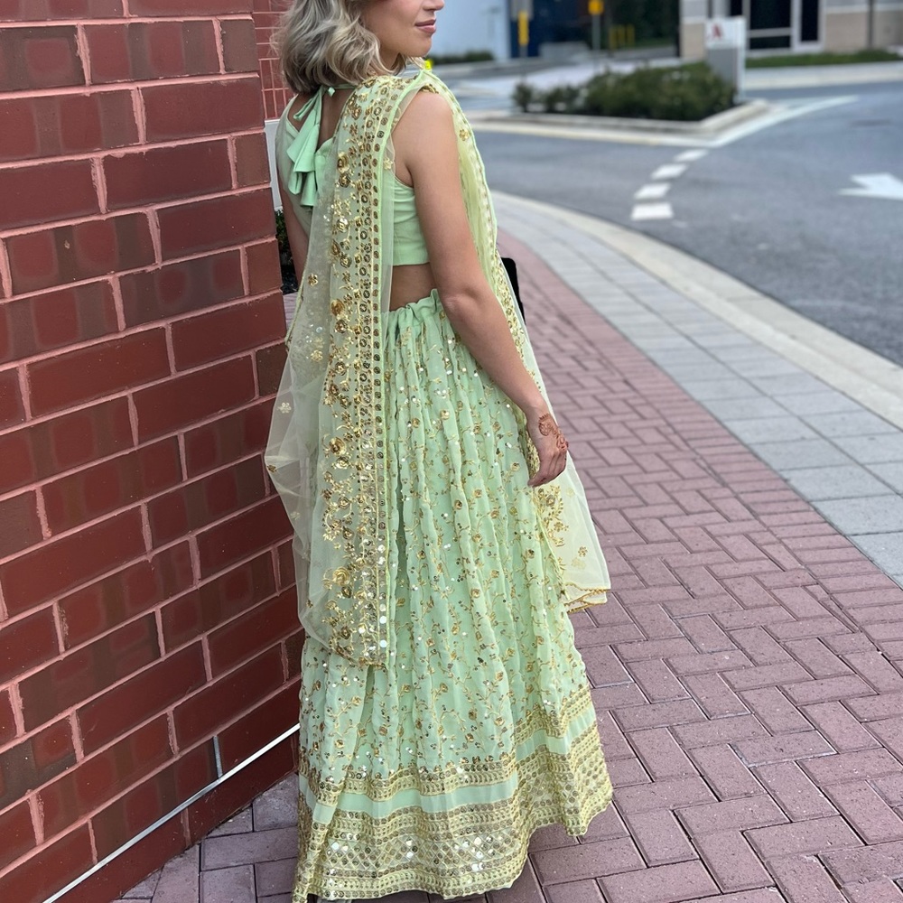 Green Lehenga